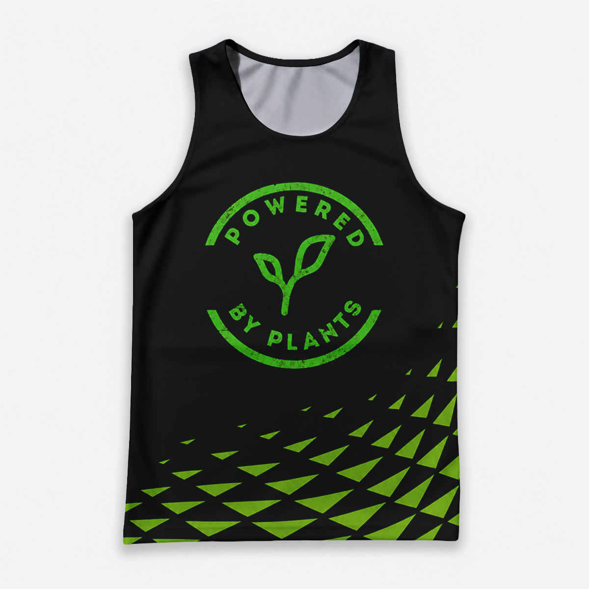 Vegan Running Tank Top Powered by Plants Running Singlet for Men and Women