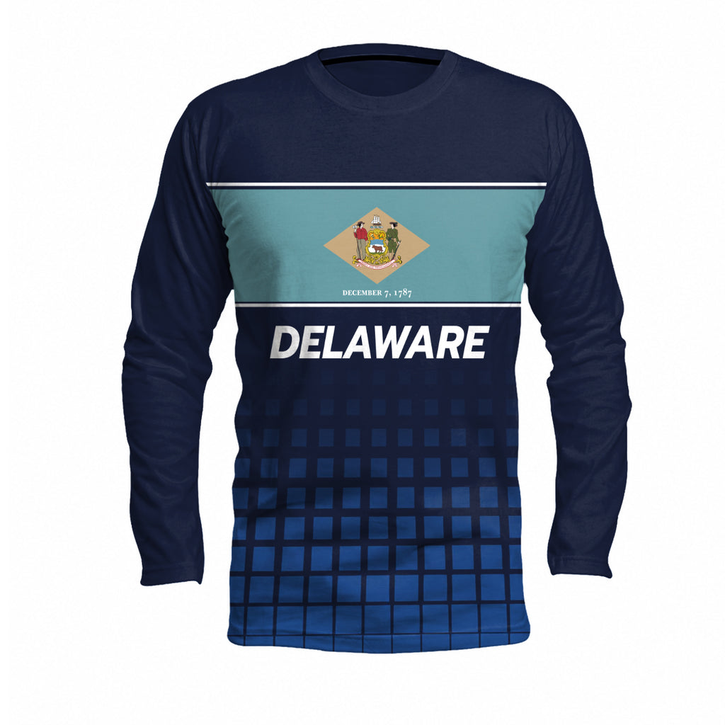 Delaware State Pride Long Sleeve Running T-Shirt