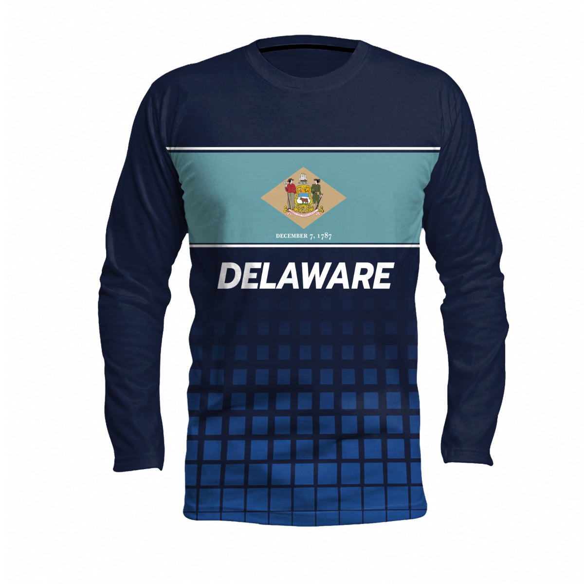 Delaware State Pride Long Sleeve Running T-Shirt