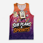 Teacher Running Tank Top Substitute Teacher Sprint Tech Running Singlet