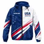 Custom Name American Pace Jacket Running Windbreaker Jacket