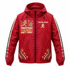 Custom Name Christmas Calories Don’t Count Running Windbreaker Jacket