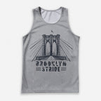 Brooklyn Bridge Distressed New York Running Tank Top