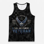 Veteran Running Tank Top - US Air Force Veteran V3 Tech Singlet