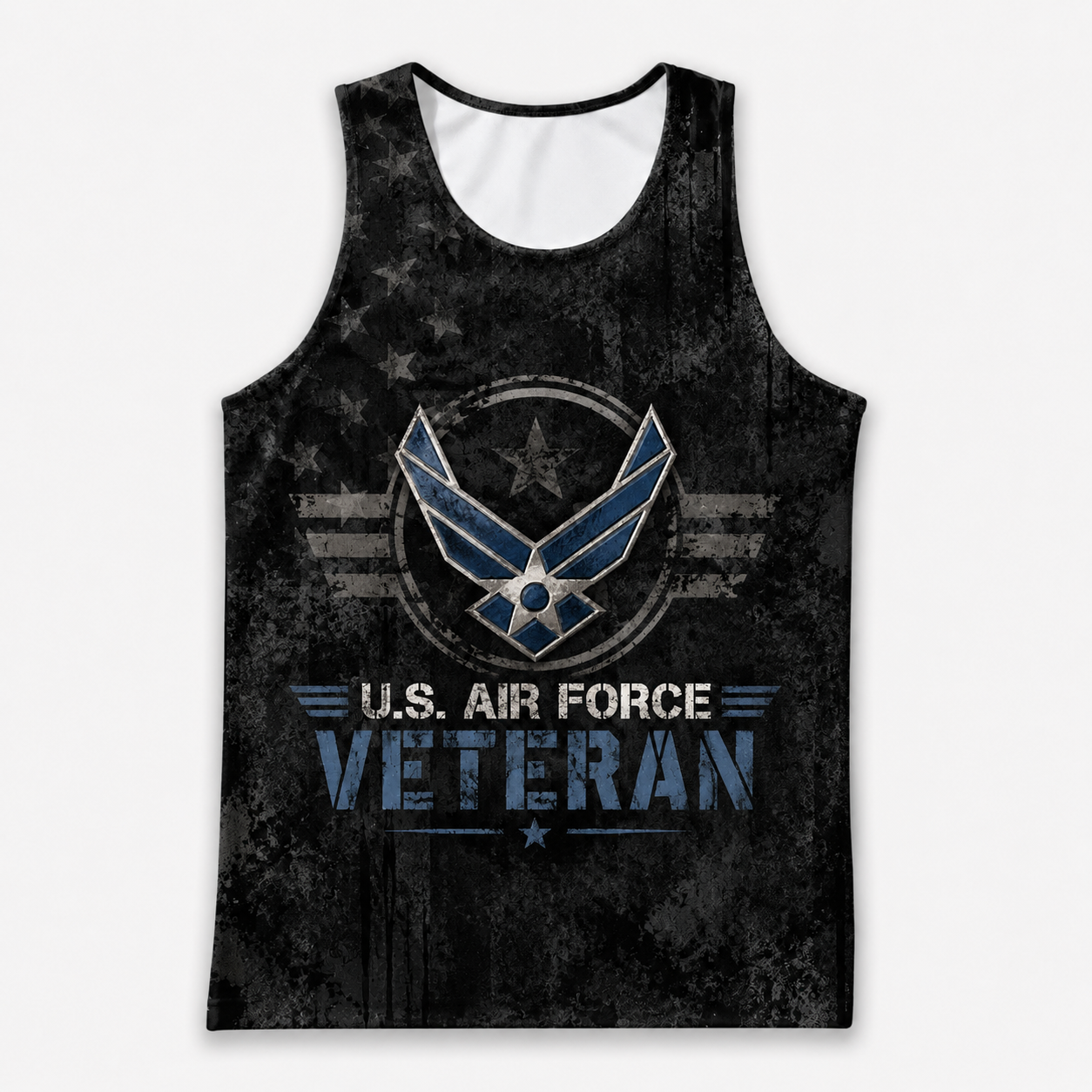 Veteran Running Tank Top - US Air Force Veteran V3 Tech Singlet