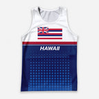 Patriotic Tech Running Tank Top - Hawaii State Pride Running Singlet