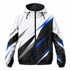 Custom Name State Sharp Contrast Sprint Running Windbreaker Jacket