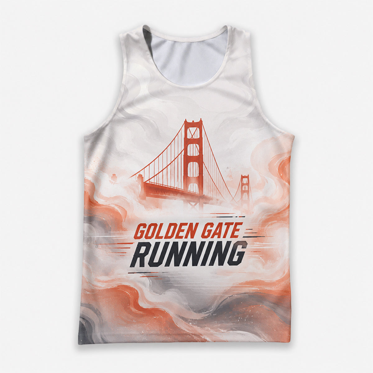 Golden Gate Fog Runner California State Running Tank Top