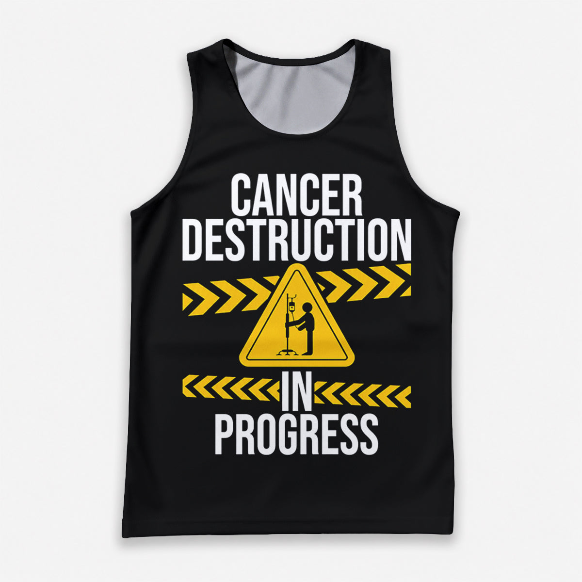 Cancer Fighter Running Tank Top Cancer Destruction Running Singlet for Men and Women