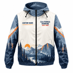 Custom Name Yosemite California Runner Running Windbreaker Jacket