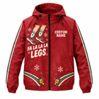 Custom Name Fa La La La Legs Running Windbreaker Jacket