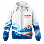 Custom Name California From Coast To Mountains Running Windbreaker Jacket