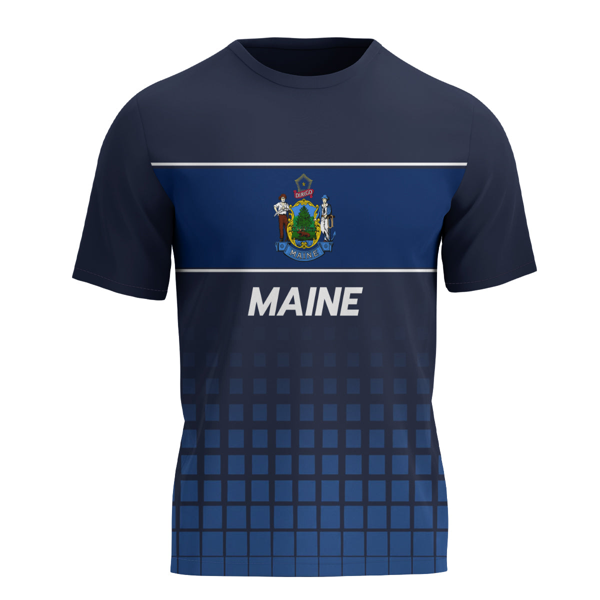 Maine State Pride Tech Running T-Shirt