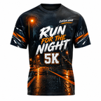 Custom Name Run for the Night 5K Halloween Tech Running T-Shirt