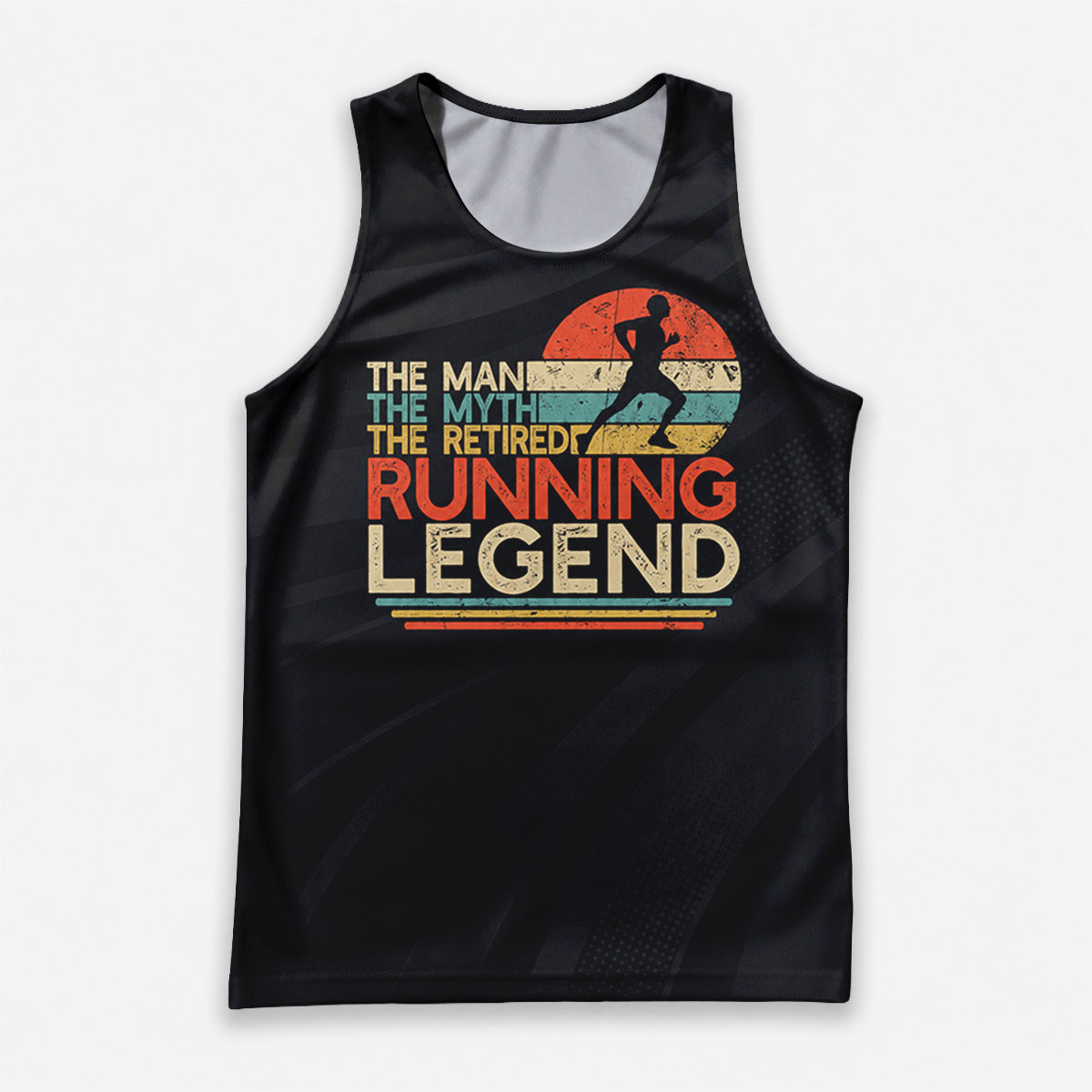 Retirement Running Tank Top The Man The Myth The Retired Running Singlet for Men and Women