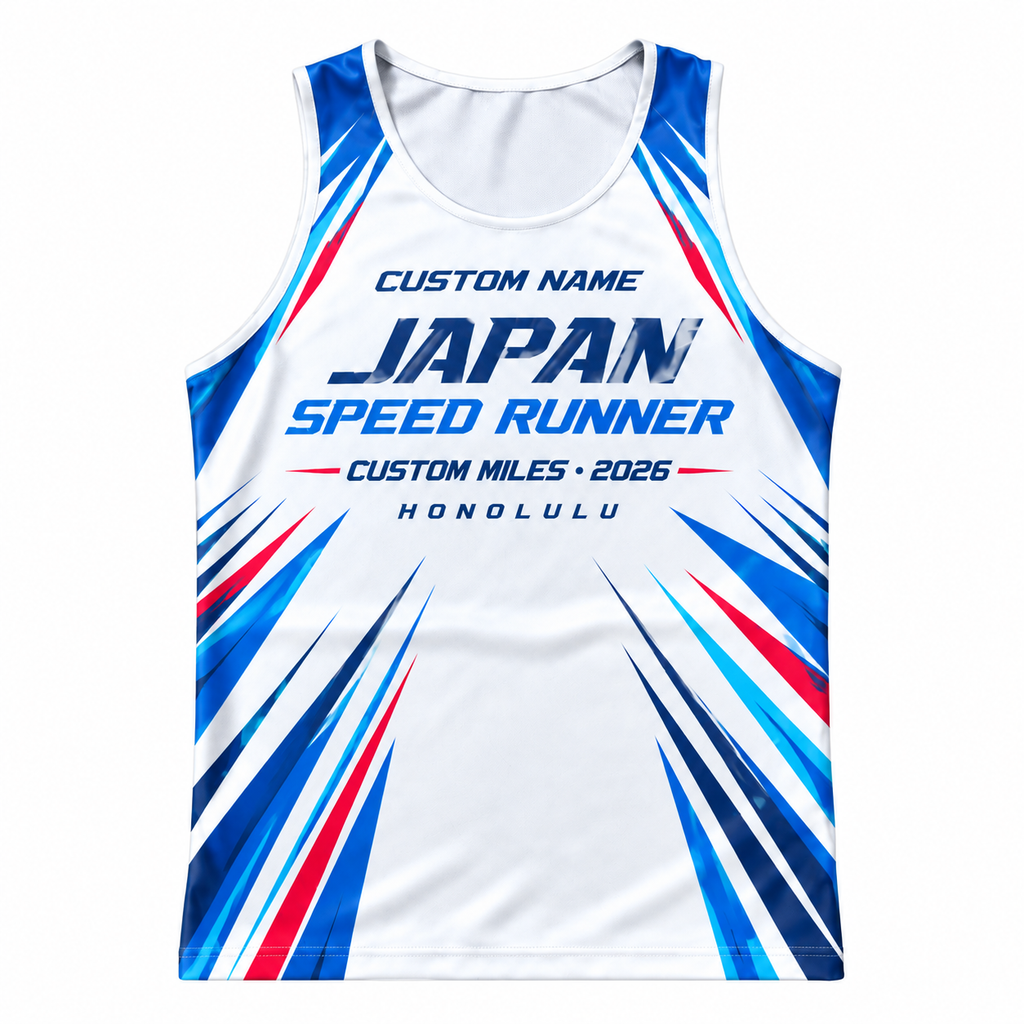 Custom Name Miles Shinkansen Speed Runner Running Tank Top