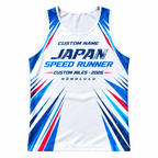 Custom Name Miles Shinkansen Speed Runner Running Tank Top