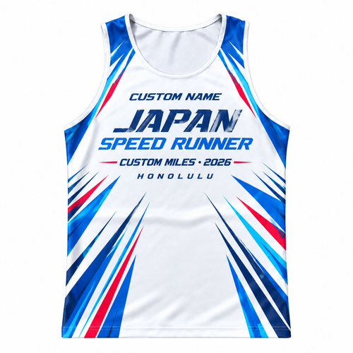 Custom Name Miles Shinkansen Speed Runner Running Tank Top