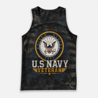 Veteran Running Tank Top - US Navy Veteran V2 Tech Singlet