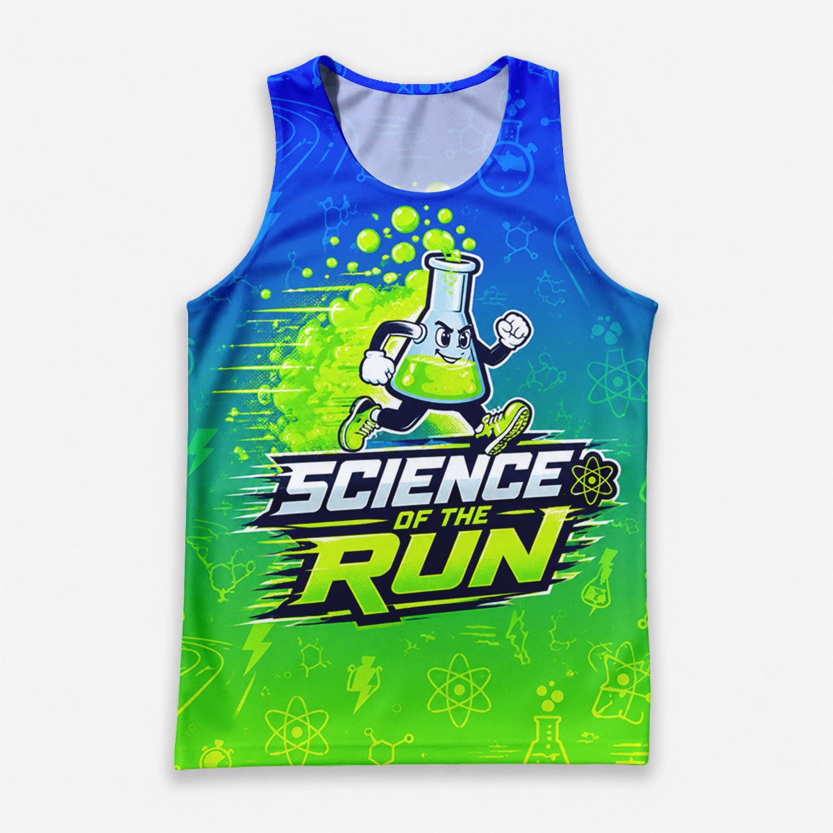 Teacher Running Tank Top Science Teacher Runner Tech Running Singlet