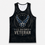 Veteran Running Tank Top - US Air Force Veteran V4 Tech Singlet