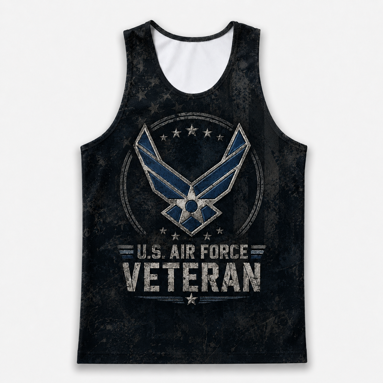 Veteran Running Tank Top - US Air Force Veteran V4 Tech Singlet