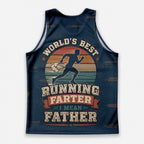 Funny Dad Running Tank Top World Best Farter Tech Singlet