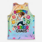 Teacher Running Tank Top Kindergarten Chaos Runner Tech Running Singlet