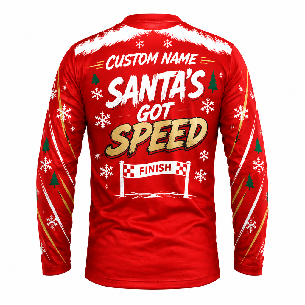 Custom Name Ho Ho Hold My Pace Running Long Sleeve Shirt