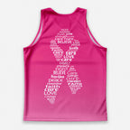 Cancer Fighter Running Tank Top Breast Cancer Awareness Running Singlet for Men and Women