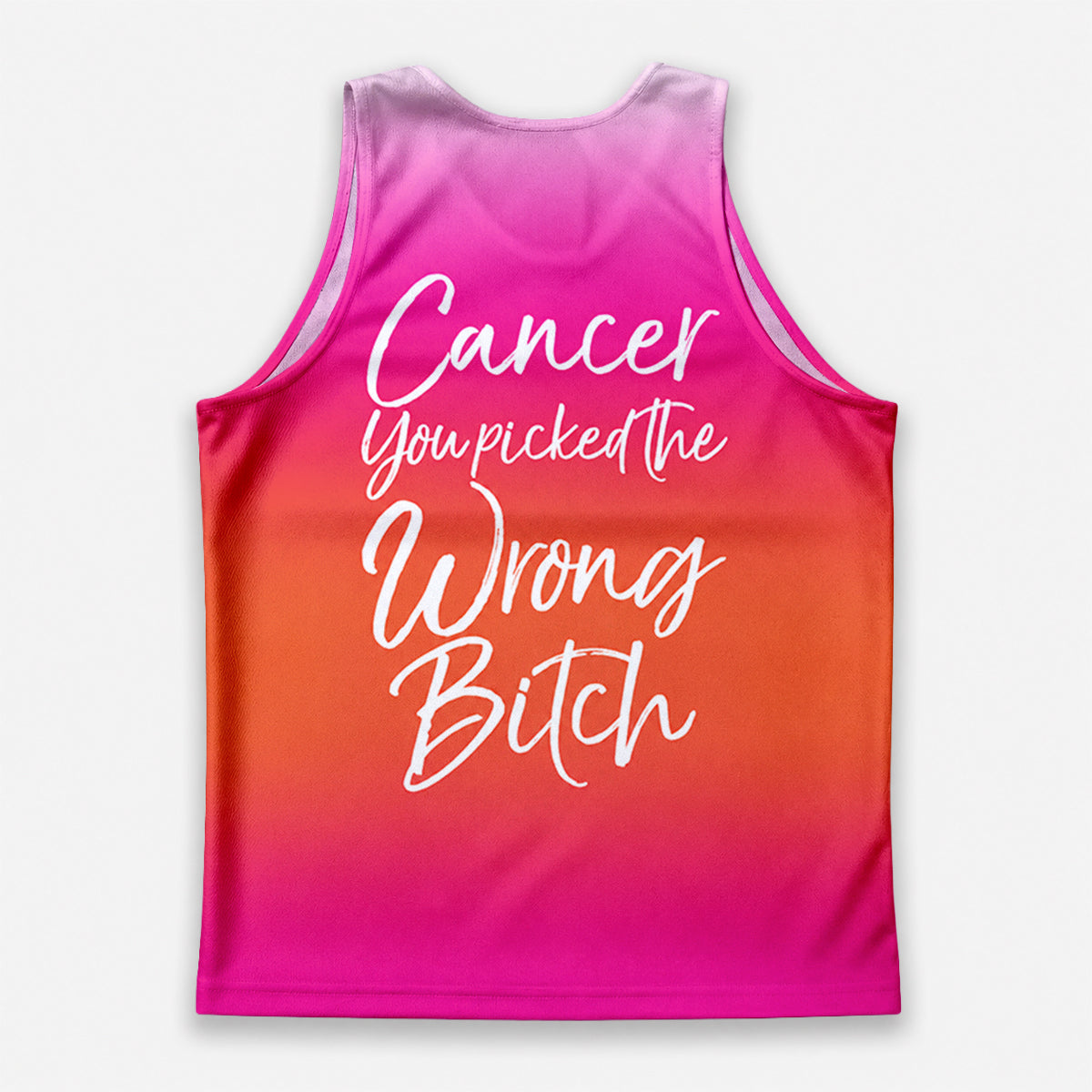 Cancer Fighter Running Tank Top You Picked the Wrong One Running Singlet for Men and Women