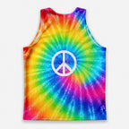 Funny Running Tank Top _ Hippie Tie Dye Tech Running Singlet