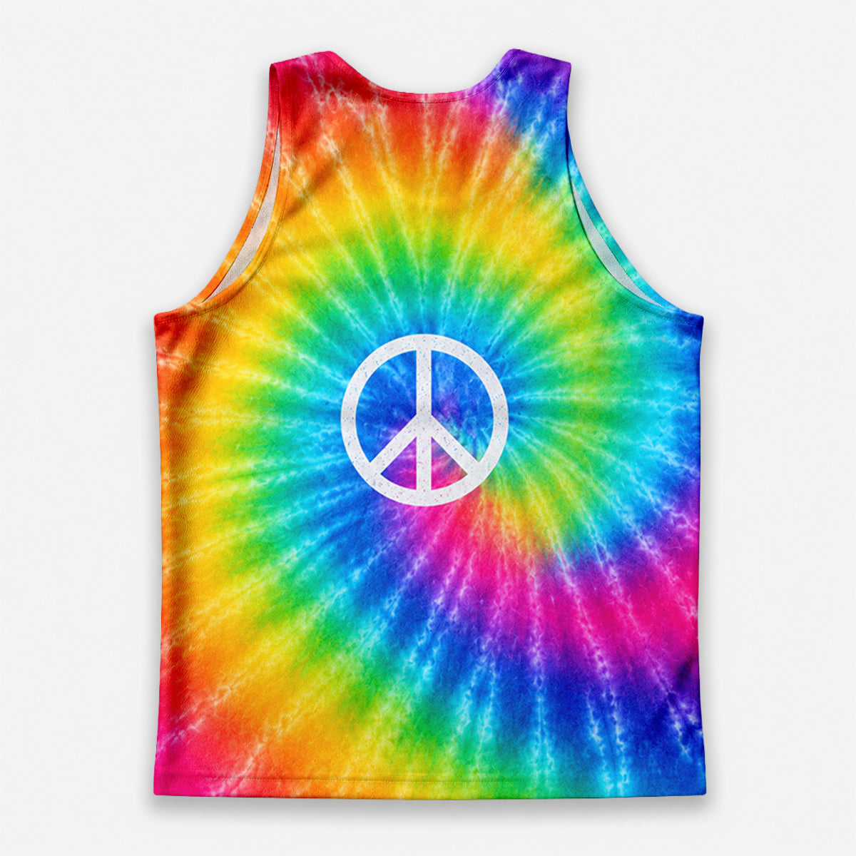 Funny Running Tank Top _ Hippie Tie Dye Tech Running Singlet