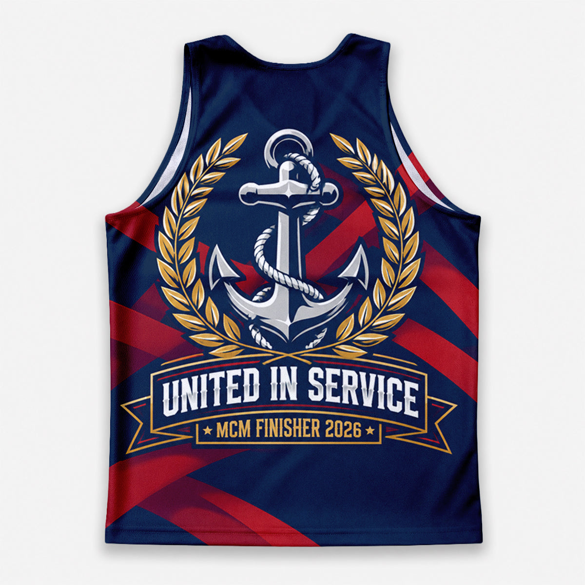 United We Run The Marine Corp Race Day Running Tank Top