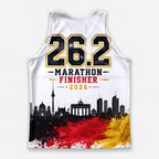 Berlin Skyline Silhouette Berlin Wettkampftag Lauf-Tanktop