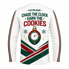 Custom Name All I Want for Christmas Is a PR Running Long Sleeve Shirt