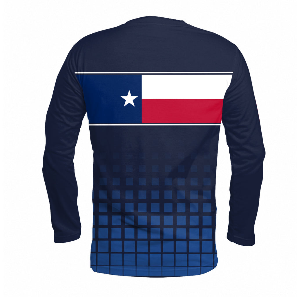 Texas State Pride Long Sleeve Running T-Shirt