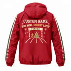 Custom Name Christmas Calories Don’t Count Running Windbreaker Jacket