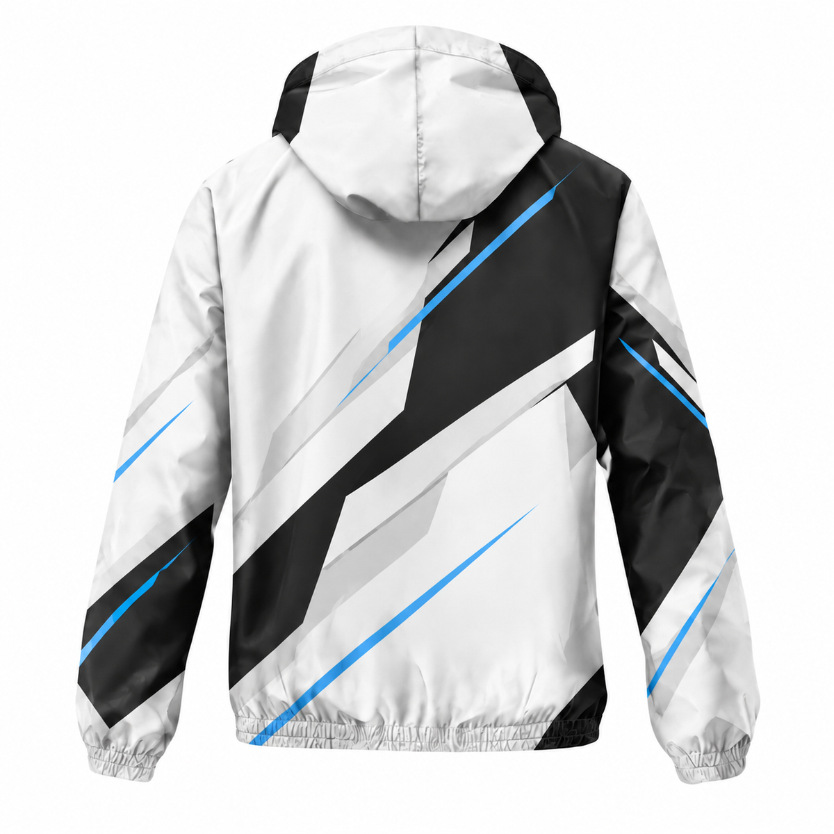 Custom Name States Monochrome Edge Running Windbreaker Jacket