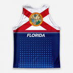 Patriotic Tech Running Tank Top - Florida State Pride Running Singlet