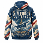 Custom Name Air Force Heritage Flight Running Windbreaker Jacket