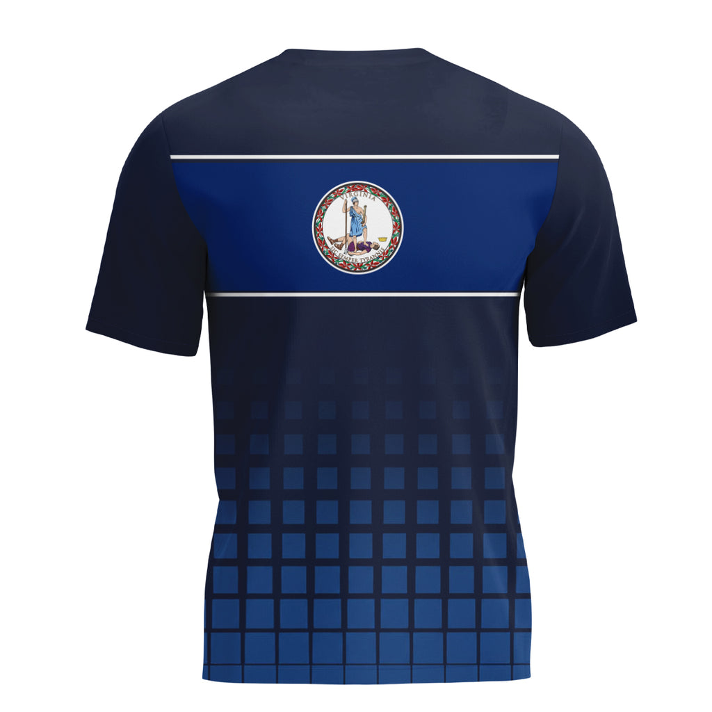 Virginia State Pride Tech Running T-Shirt