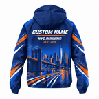 Custom Name From Hometown To NYC 26.2 Running Windbreaker Jacket