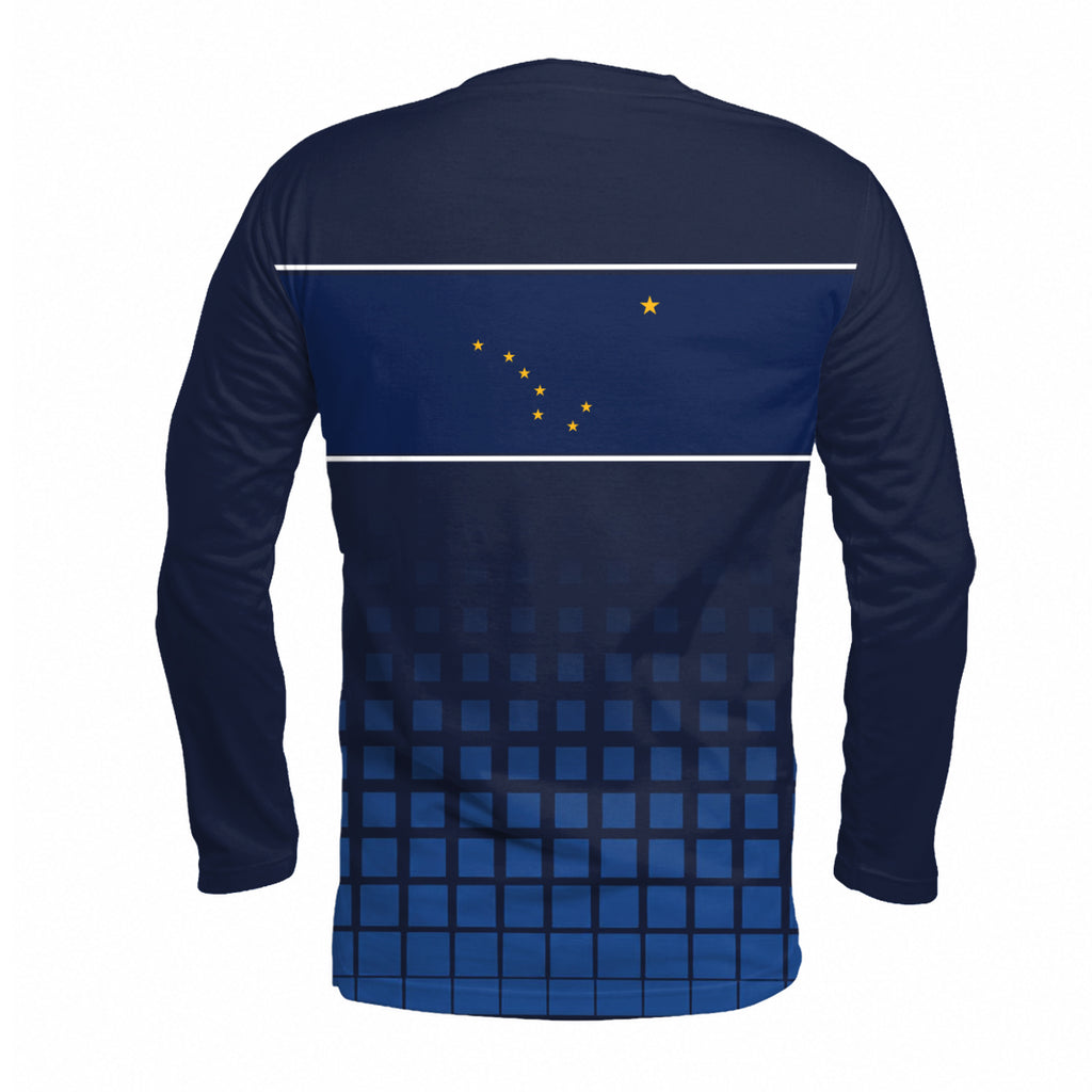 Alaska State Pride Long Sleeve Running T-Shirt