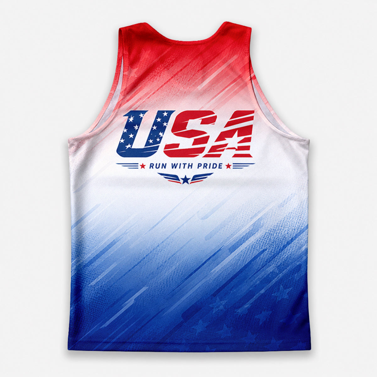 Patriotic Tech Running Tank Top - USA Pride Running Singlet