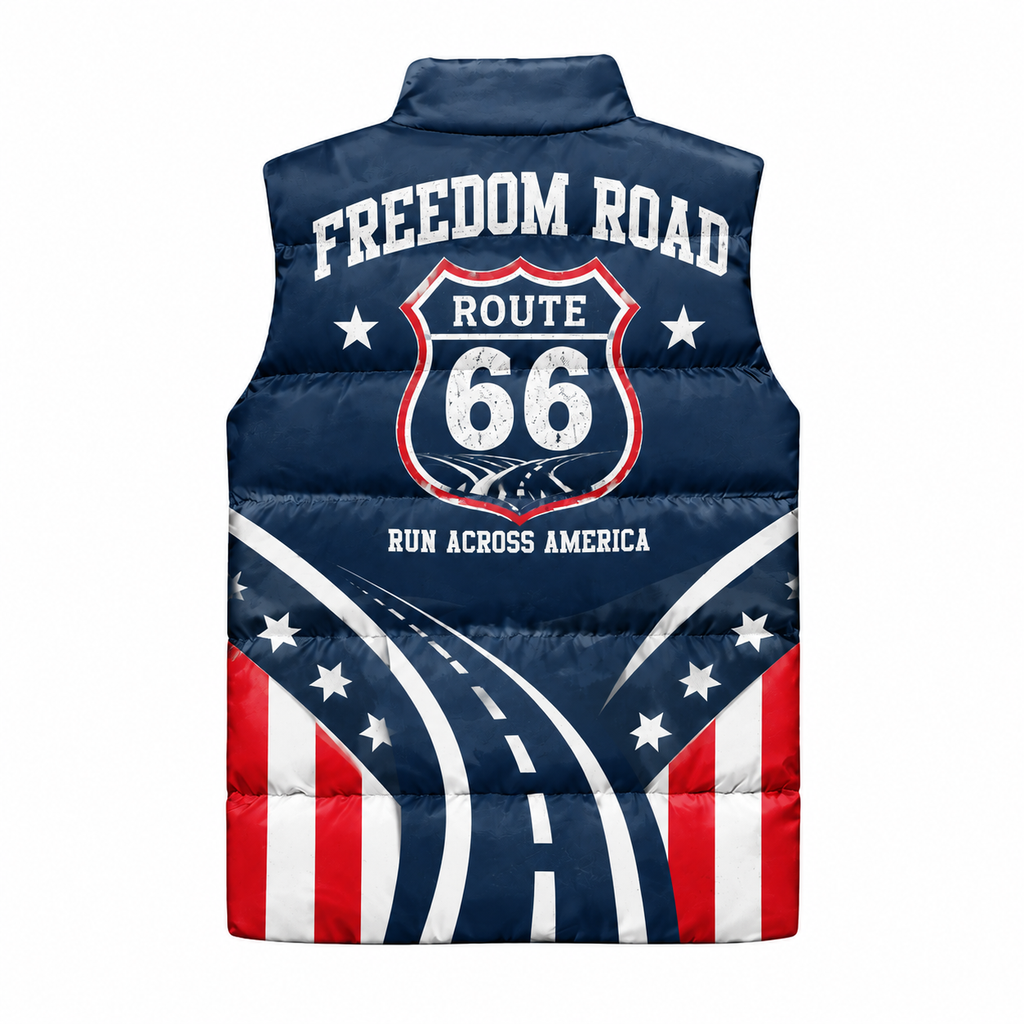Route 66 Freedom Runner Sleeveless Running Puffer Jacket