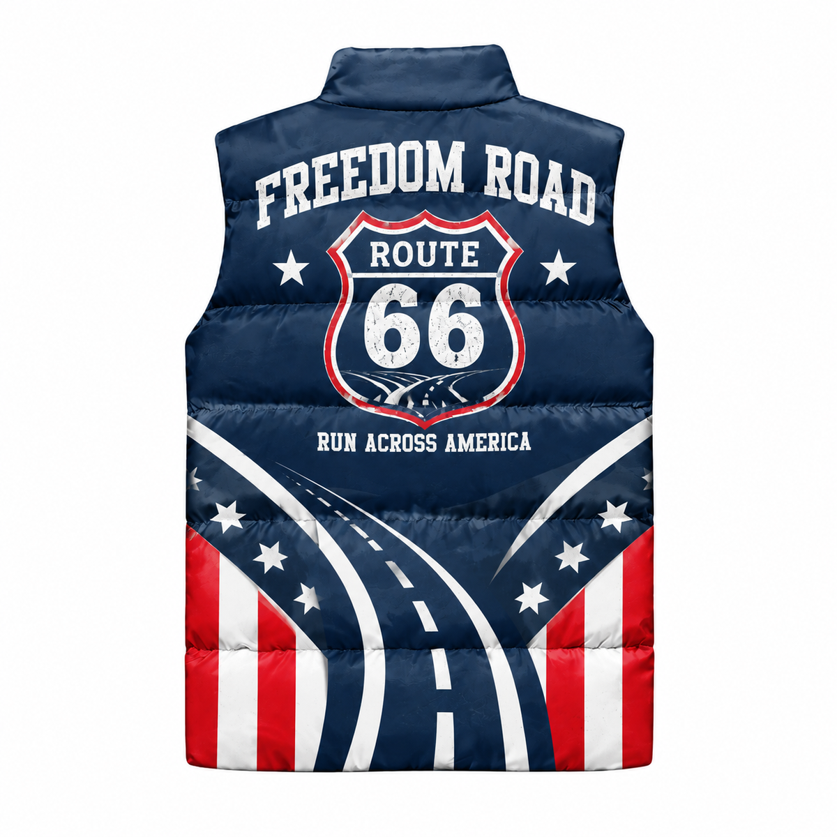 Route 66 Freedom Runner Sleeveless Running Puffer Jacket