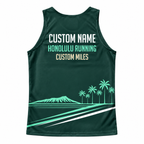 Custom Name Miles Island Palm Sprint Running Tank Top