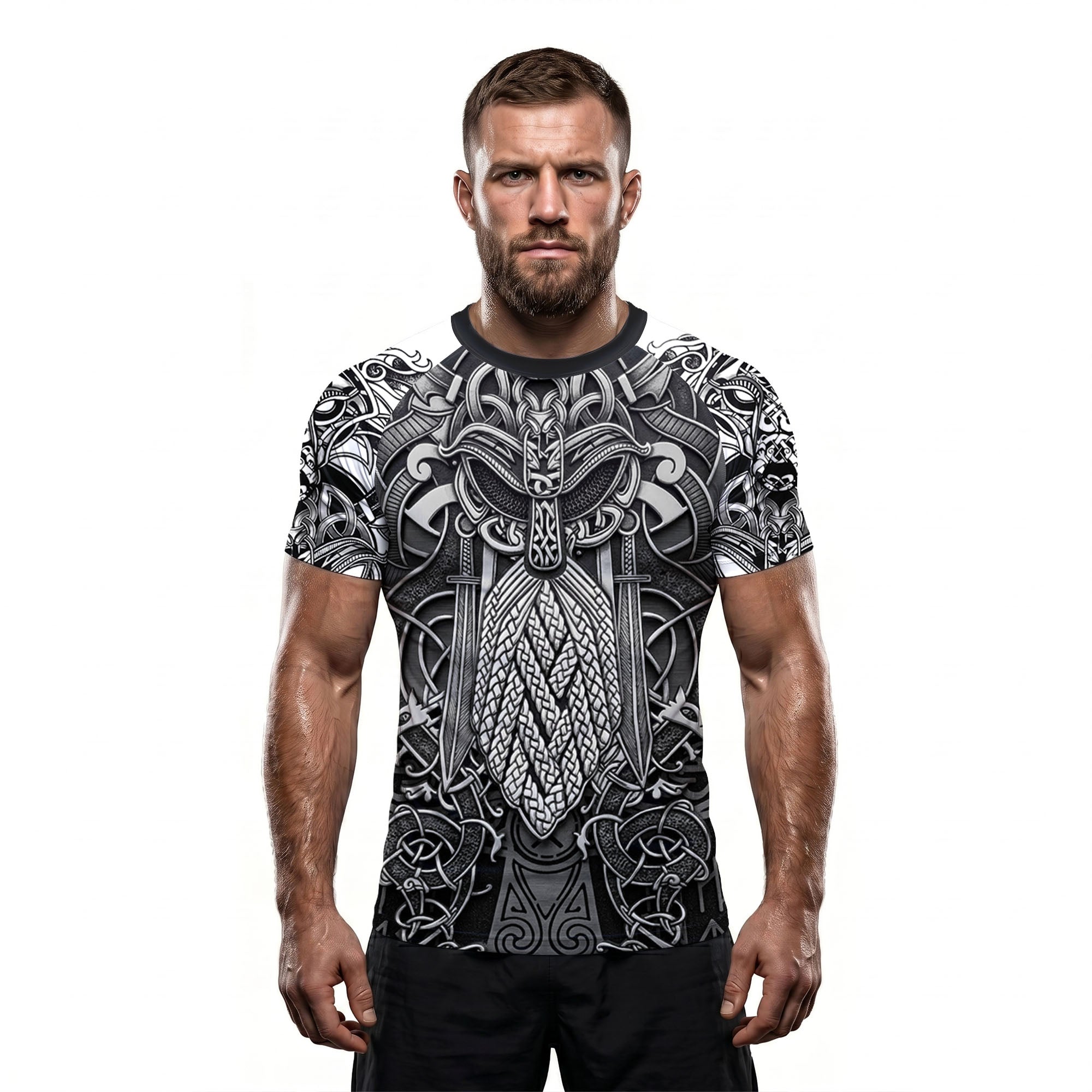 Path to Valhalla The Honored Warrior BJJ Rash Guard