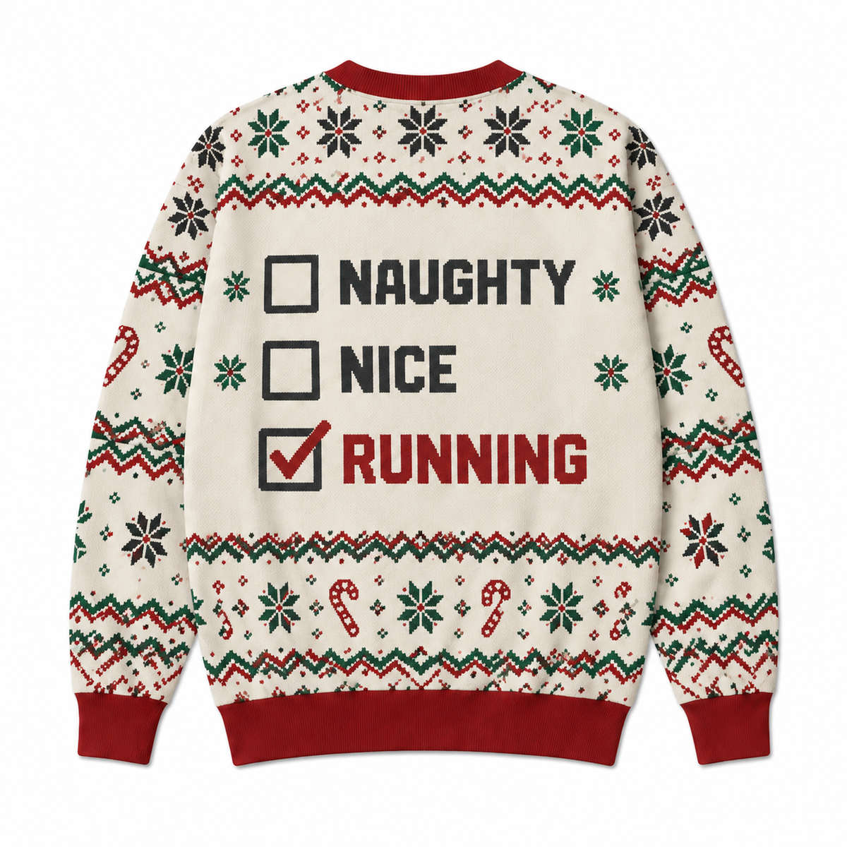 Naughty Nice Still Running Sweater